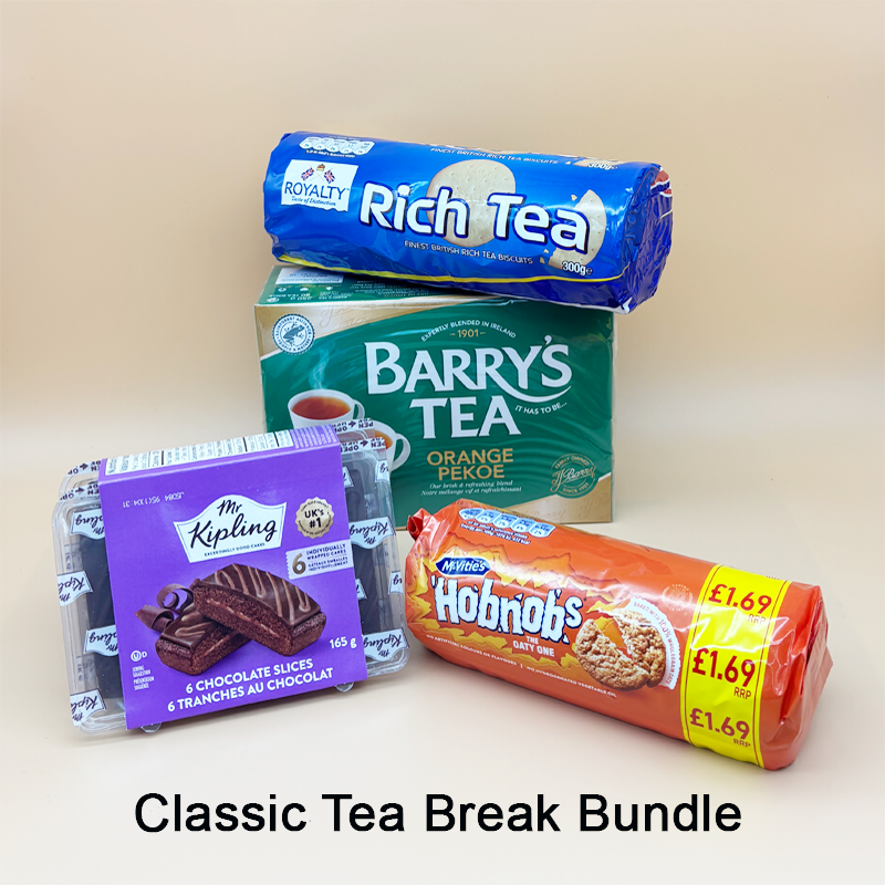 Tea & Treats 4-Piece Essentials Pack – Save over 18% (imported from UK)