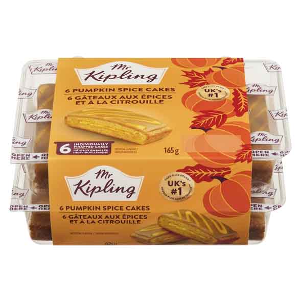 Mr Kipling Cake Pumpkin Spies 6 slices (Product of UK)
