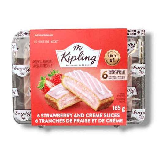 Mr Kipling Cake Strawberry and Creme 6 slices (Product of UK)