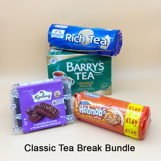 Tea & Treats 4-Piece Essentials Pack – Save over 18% (imported from UK)